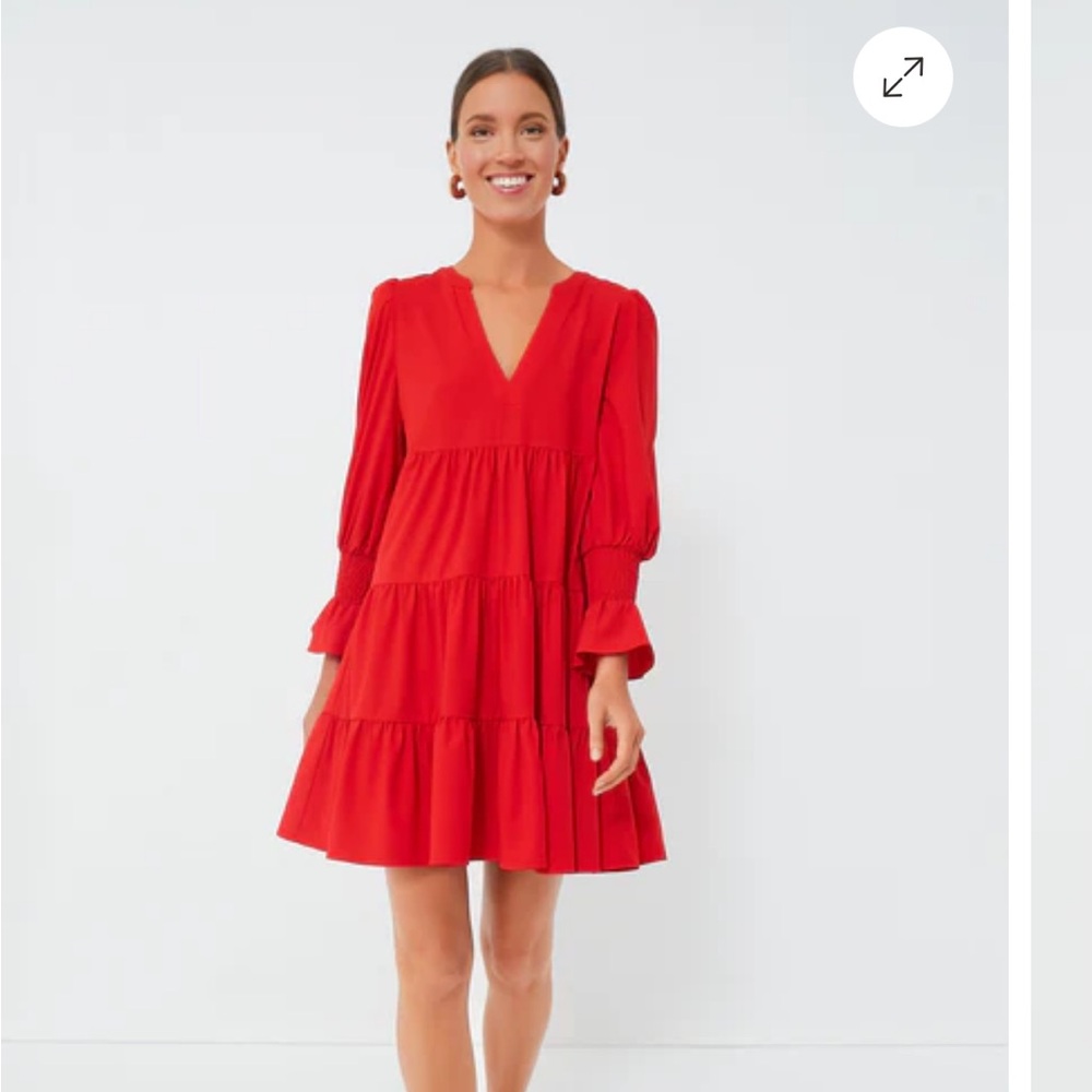 Pomander place Red Crepe Kenzo Dress